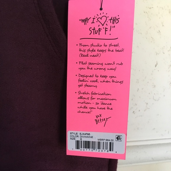 BETSY JOHNSON DIVINWINE SKINNY SWEATPANT NWT - Picture 7 of 8